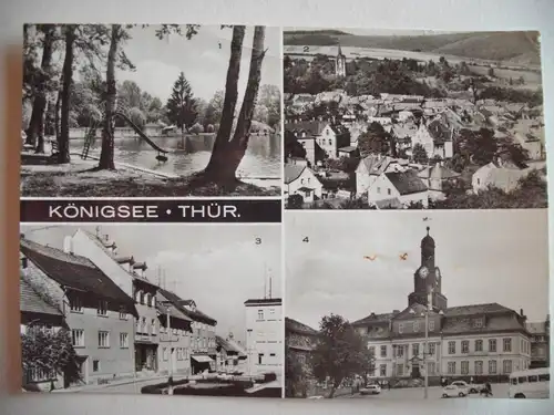 Alte AK Königsee Thüringen Mehrbildkarte [aA469]