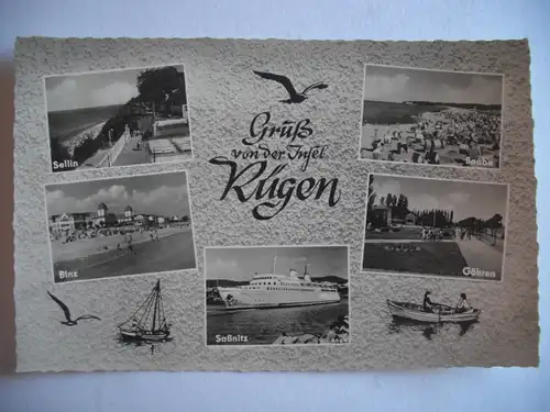 Alte AK Rügen Mehrbildkarte [aA477]