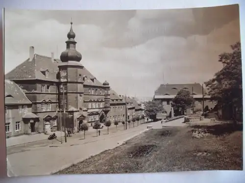 Alte AK Mücheln Geiseltal Marktplatz [aA500]