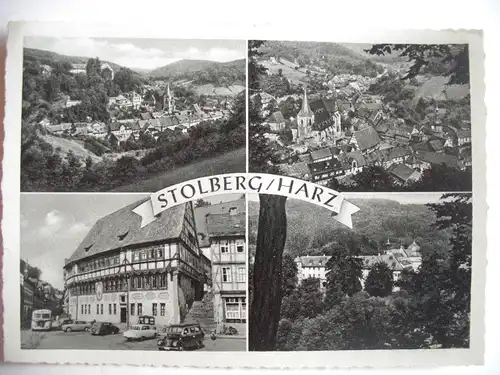 Alte AK Stolberg Harz Mehrbildkarte [aA516]