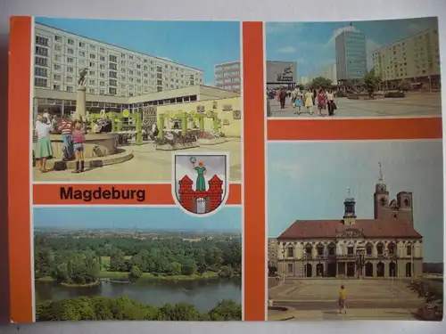 Alte AK Magdeburg Mehrbildkarte [aA522]