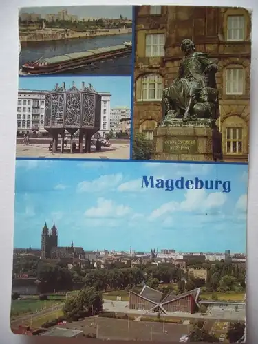 Alte AK Magdeburg Mehrbildkarte [aA527]