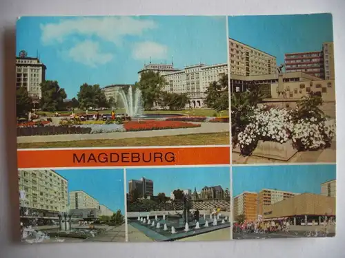 Alte AK Magdeburg Mehrbildkarte [aA528]