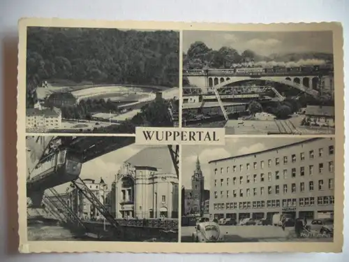 Alte AK Wuppertal Mehrbildkarte [aA533]