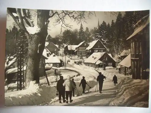 Alte AK Schierke Am Kirchberg Winter Schnee [aA544]