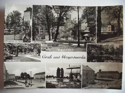 Alte AK Hoyerswerda Mehrbildkarte [aA546]