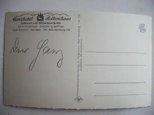 Alte AK Bad Harzburg Wildfütterung Hotel Molkenhaus [aA556]