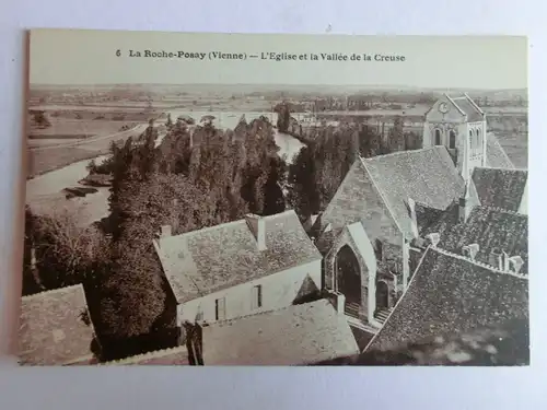 Alte AK Roche Posay L’Eglise et la Vallee de la Creuse [aM392]