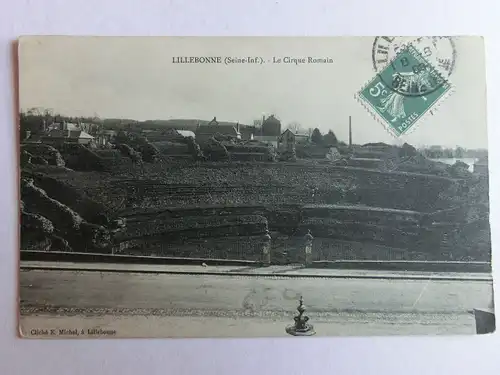 Alte AK Lillebonne Seine Inf. Le Cirque Romain [aM401]