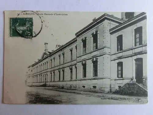 Alte AK Alencon Ecole Normale d’Institutrices [aM410]