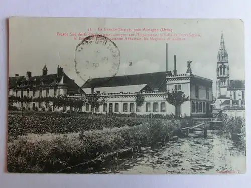 Alte AK La Grande Trappe pres Mortagne. Facade Sud de la Chocolaterie… [aM411]