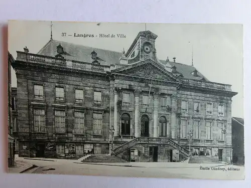 Alte AK Langres Hotel de Ville [aM418]