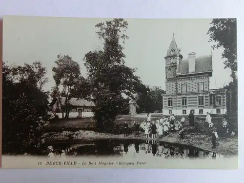 Alte AK Berck Ville Le Bois Magnier Reingam Parc [aM423]