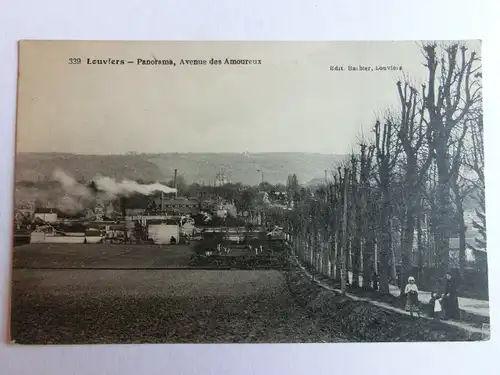 Alte AK Leuviers Panorams Avenue des Amoureux [aM444]