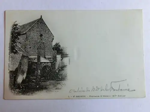 Alte AK Saint Brieuc Fontaine Saint Brieuc [aM460]