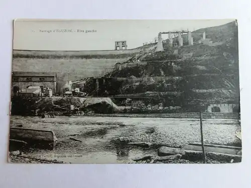 Alte AK Barrage d’Eguzon Rive gauche [aM497]
