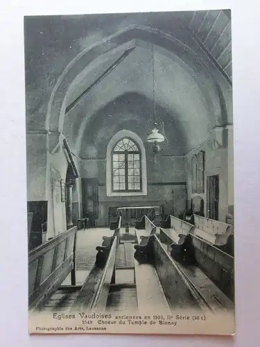 Alte AK Eglise Vaudoises  [aM509]