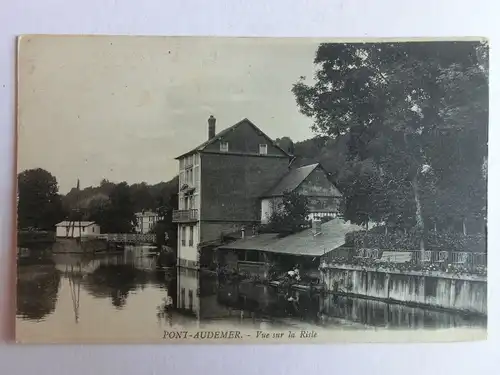 Alte AK Pont Audemer Vue sur la Risle [aM527]