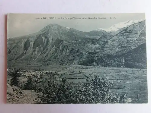 Alte AK Dauphine Le Bourg d’Oisans et les Grandes Rousses [aM543]