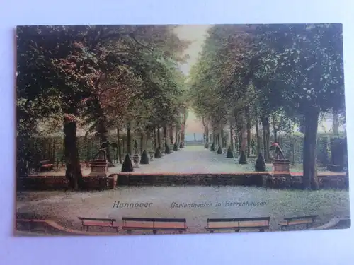 Alte AK Hannover Gartentheater in Herrenhausen 1908 [aW2]