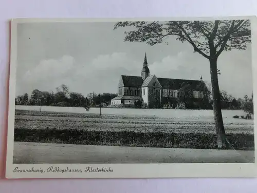 Alte AK Braunschweig Riddagshausen Klosterkirche 1956 [aW8]