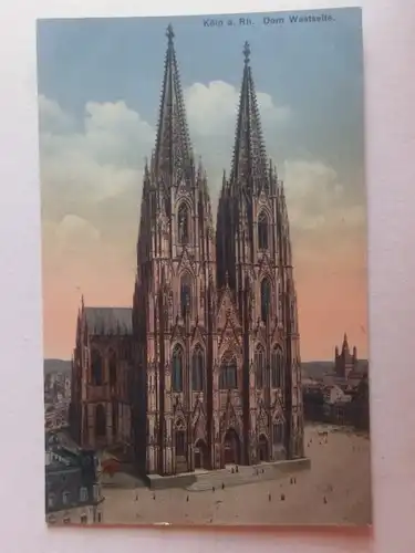 Alte AK Köln Dom Westseite [aW50]