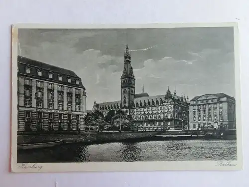 Alte AK Hamburg Rathaus [aW59]