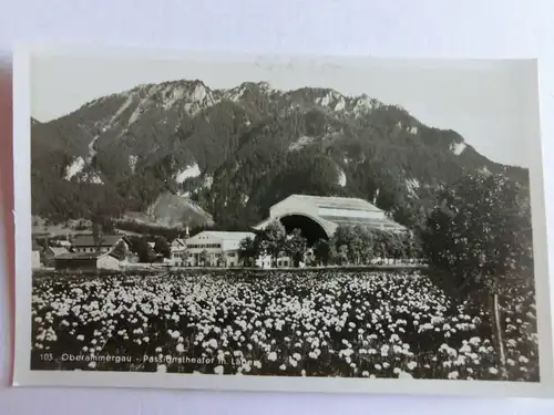 Alte AK Oberammergau Passionstheater [aW73]