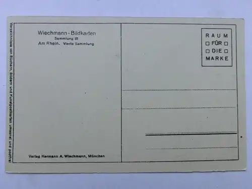 Alte AK Wiechmann Bildkarten Rüdesheim Niederwalddenkmal  [aW102]