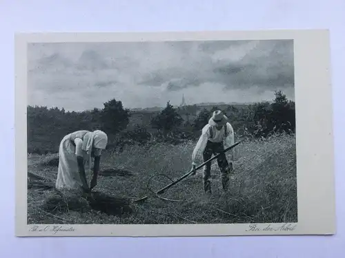 Alte AK Wiechmann Bildkarten Erntezeit Bauern Feldarbeit [aW111]