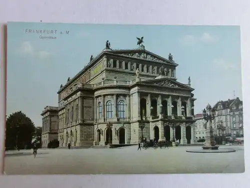 Alte AK Frankfurt Opernhaus um 1920 [aW159]