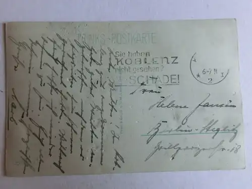 Alte AK Koblenz Kaiser Wilhelm Denkmal (m. Druckstellen) [aW167]