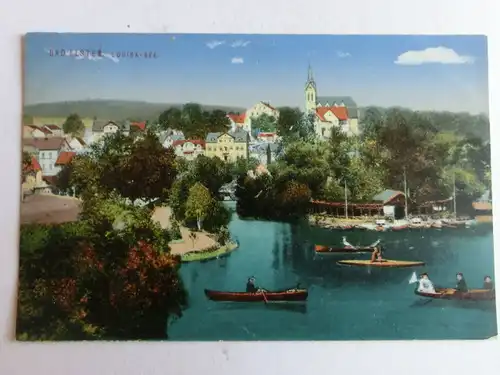 Alte AK Bad Elster Louisa See 1917 [aW174]