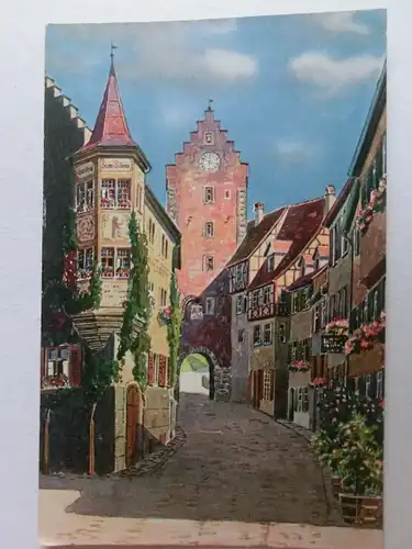 Alte AK Meersburg Bodensee Obertor Gasthof Bären [aW185]