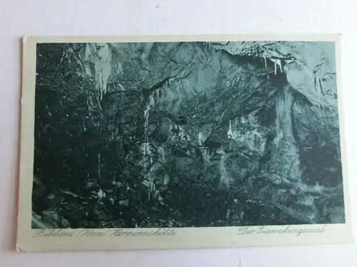 Alte AK Rübeland Harz Hermannshöhle [aW201]