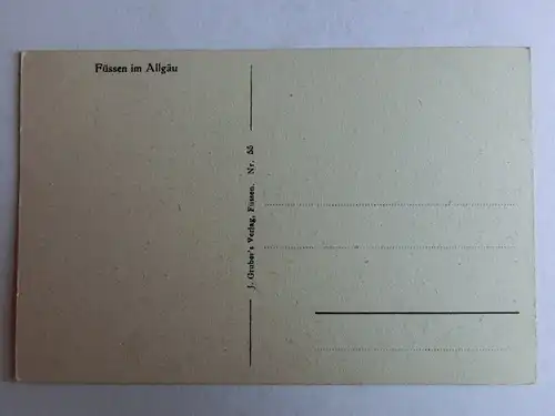Alte AK Füssen Allgäu [aW207]
