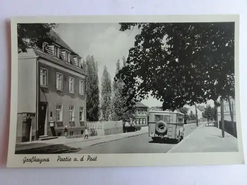 Alte AK Großkayna Post Omnibus [aW210]