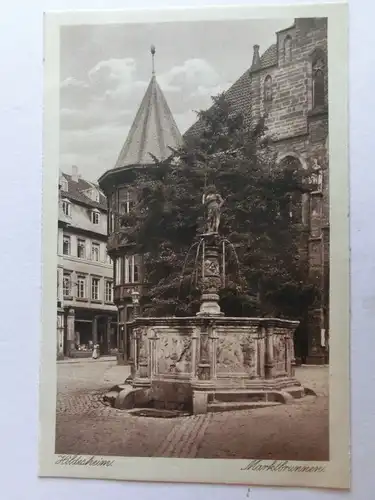 Alte AK Hildesheim Marktbrunnen [aW276]