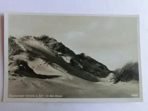 Alte AK Kampen a. Sylt in den Dünen [aW297]