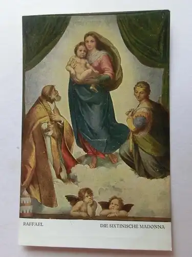 Alte AK Künstlerkarte Raffael Die Sixtinische Kapelle [aW301]