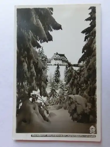 Alte AK Altenberg Berghof Raupennest Erzgebirge 1928 [aW326]