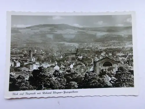 Alte AK Bayreuth Blick a. Festspielhaus Richard Wagner [aW351]