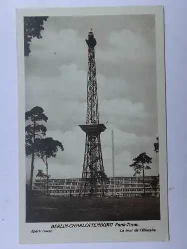 Alte AK Berlin Charlottenburg Funkturm [aW354]