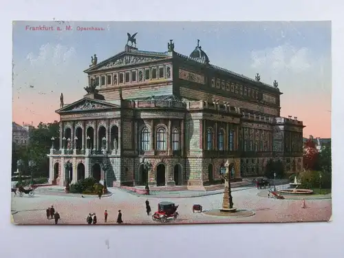 Alte AK Frankfurt Opernhaus 1915 [aW357]