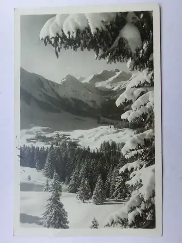 Alte AK Berwang Tirol Winter Schnee (m. Knick) [aW373]