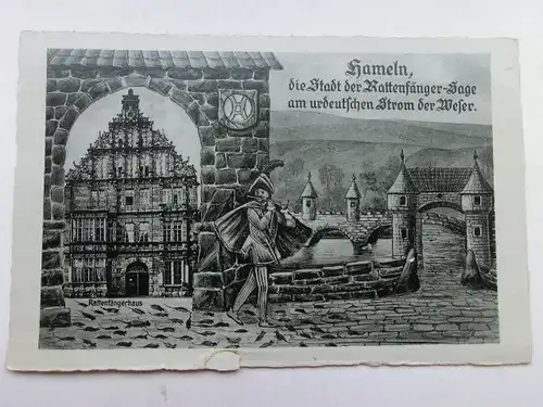 Alte AK Hameln Der Rattenfänger [aW374]