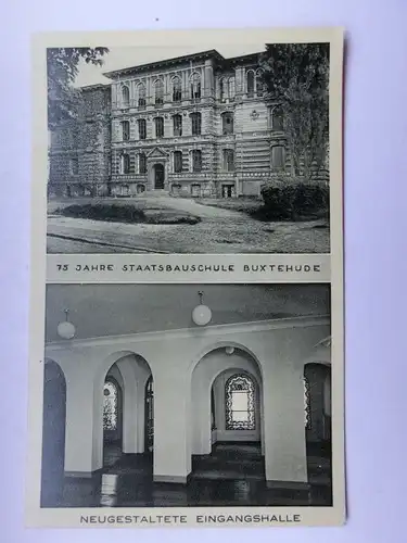 Alte AK Buxtehude Staatsbauschule [aW457]
