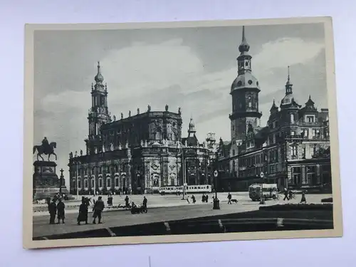 Alte AK Dresden Schloß und Hofkirche [aW462]