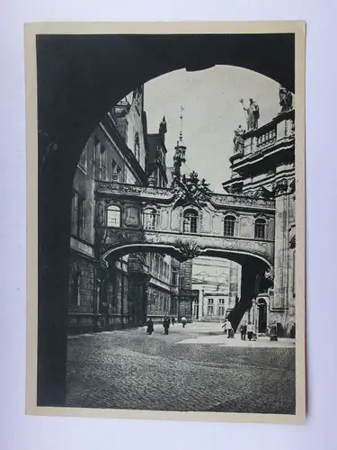 Alte AK Dresden Übergang vom Schloß zur Hofkirche [aW465]
