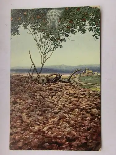 Alte AK Künstlerkarte Premysl der Pflüger Böhmen [aW474]